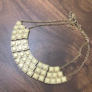 Gold and crème necklace